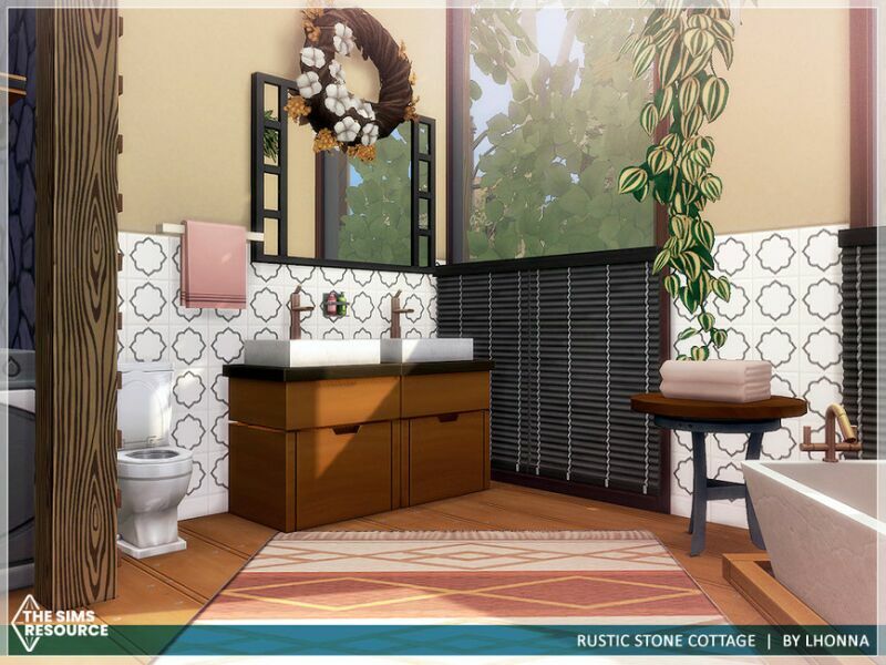 Rustic Stone Cottage /NO CC/ By Lhonna 3 sims 4 cc rustic stone cottage no cc by lhonna 6