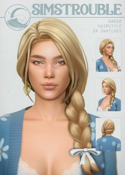 Sadie Hair By Simstrouble 1 Sadie Hair By Simstrouble Sims 4 CC