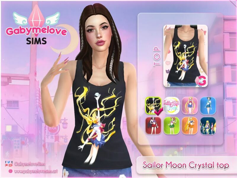 Sailor Moon Crystal Tops | Updated 2023 1 Sailor Moon Crystal Tops | Updated 2023 Sims 4 CC
