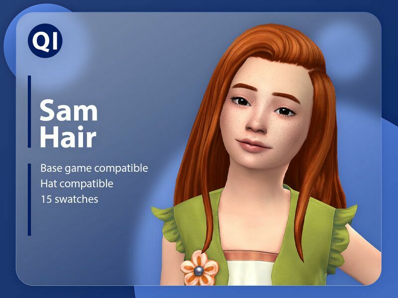 SAM Hair By Qicc 1 SAM Hair By Qicc Sims 4 CC