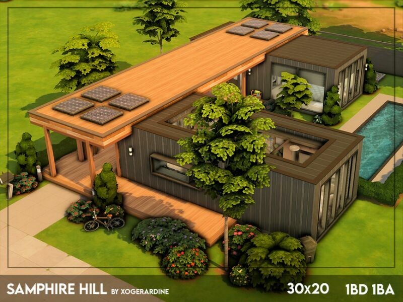 Samphire Hill (NO CC) By Xogerardine 1 Samphire Hill (NO CC) By Xogerardine Sims 4 CC