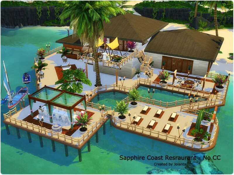Sapphire Coast Resraurant – NO CC By Jolanta 1 Sapphire Coast Resraurant – NO CC By Jolanta Sims 4 CC