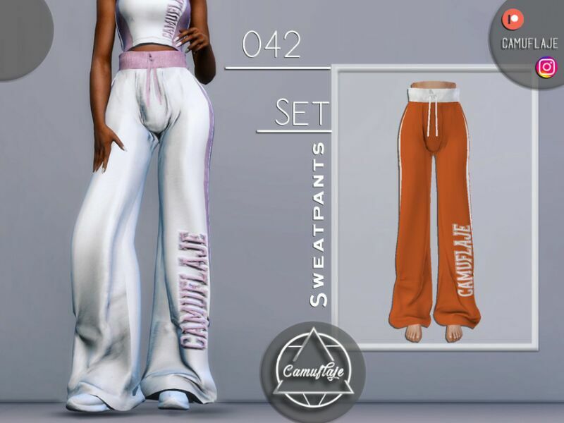SET 042 – Sweatpants By Camuflaje 1 SET 042 – Sweatpants By Camuflaje Sims 4 CC