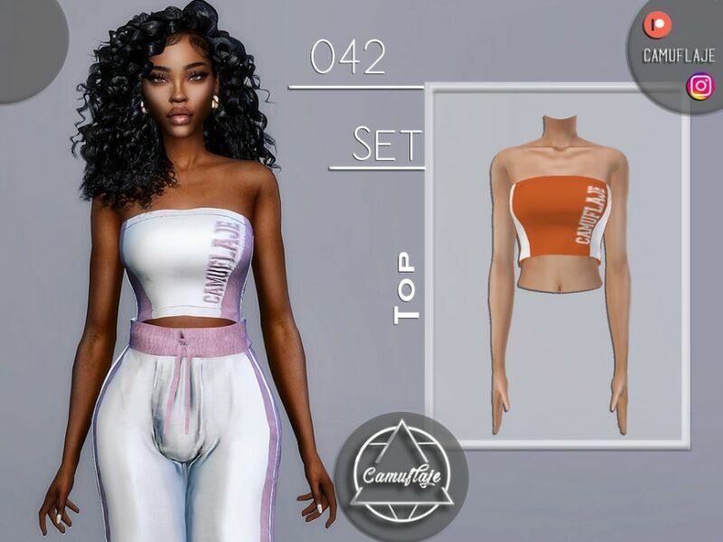 SET 042 – TOP By Camuflaje 1 SET 042 – TOP By Camuflaje Sims 4 CC