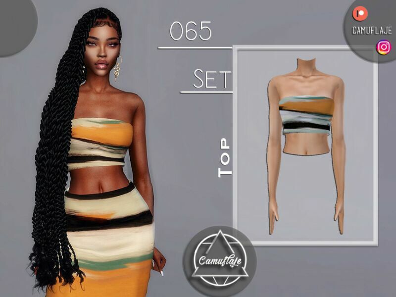 SET 065 – TOP By Camuflaje 1 SET 065 – TOP By Camuflaje Sims 4 CC
