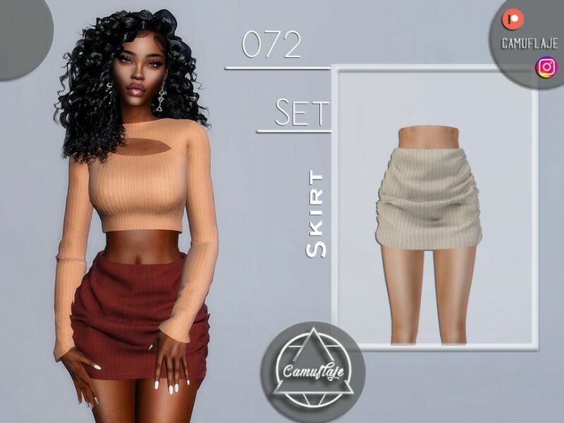 SET 072 – Skirt By Camuflaje 1 SET 072 – Skirt By Camuflaje Sims 4 CC
