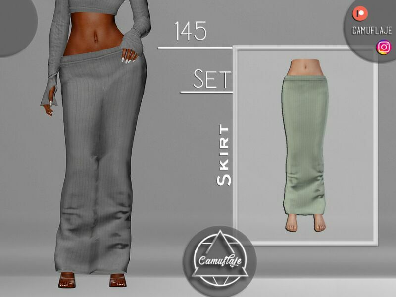SET 145 – Skirt By Camuflaje 1 SET 145 – Skirt By Camuflaje Sims 4 CC