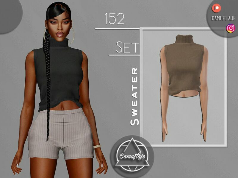 SET 152 – Sweater By Camuflaje 1 SET 152 – Sweater By Camuflaje Sims 4 CC