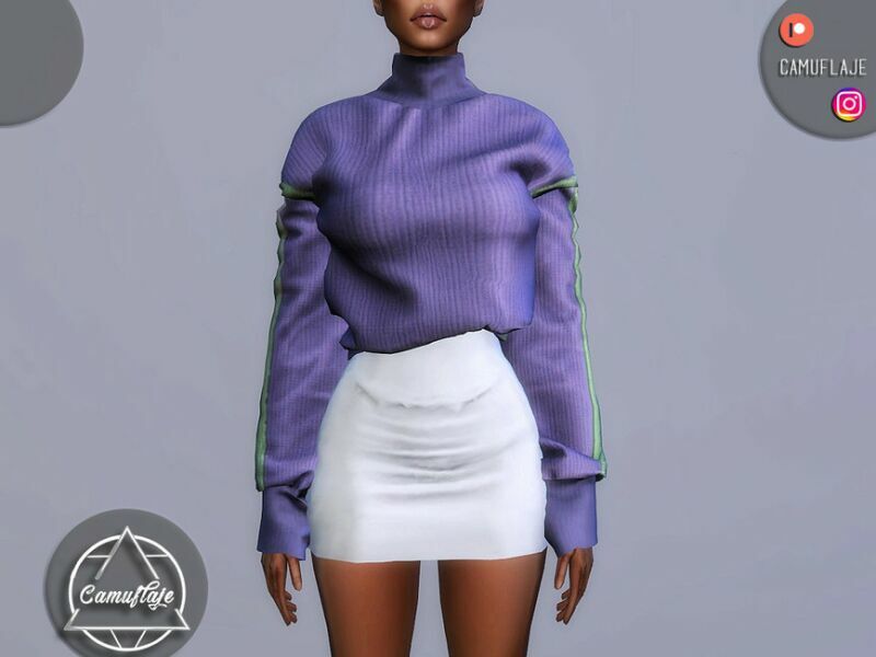 SET 190 – Skirt By Camuflaje 2 sims 4 cc set 190 skirt by camuflaje 2