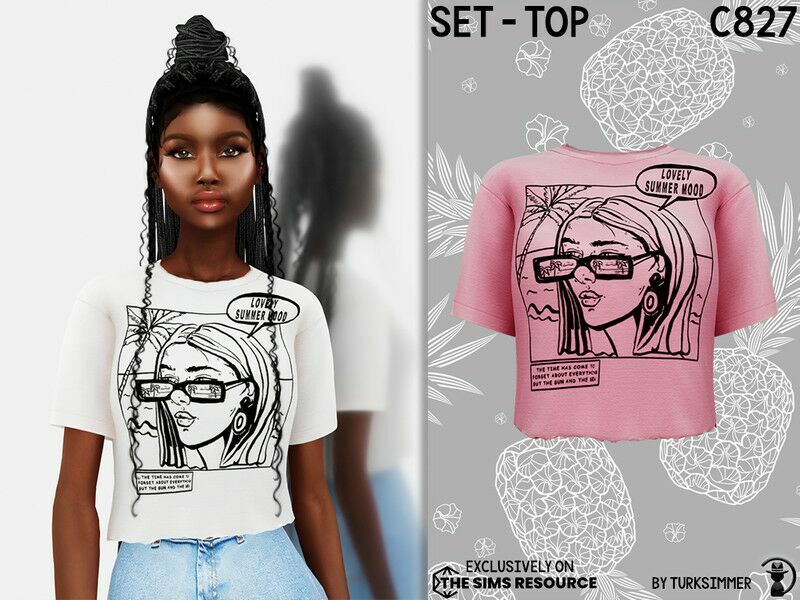 Set-Top C827 By Turksimmer 1 Set-Top C827 By Turksimmer Sims 4 CC
