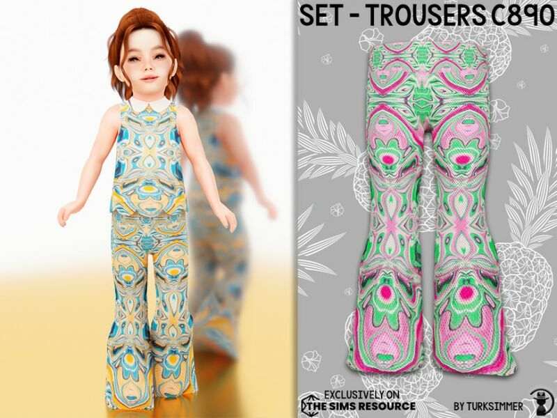 Set-Trousers C890 By Turksimmer 1 Set-Trousers C890 By Turksimmer Sims 4 CC