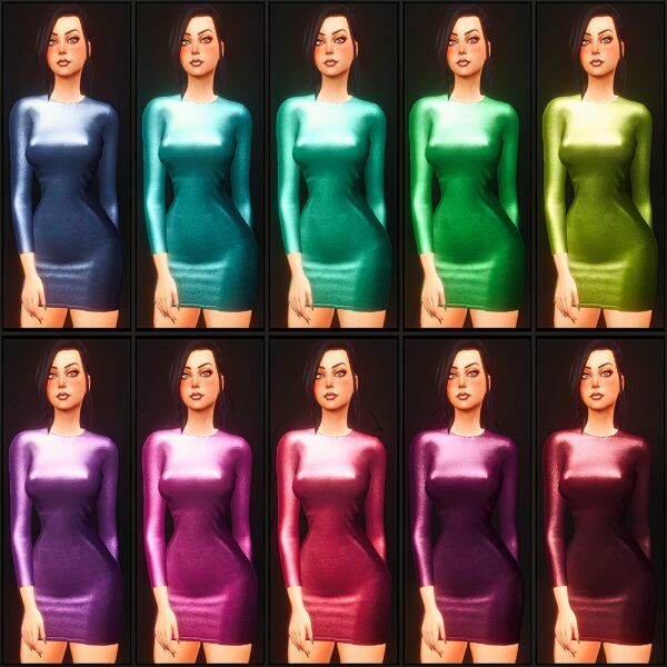 Sexy Tight Dress 3 sims 4 cc sexy tight dress 2