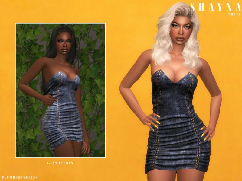 Shayna | Dress 1 Shayna | Dress Sims 4 CC