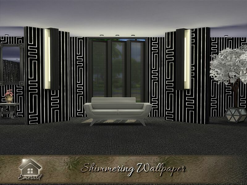 Shimmering Wallpaper By Emerald 2 sims 4 cc shimmering wallpaper by emerald 2