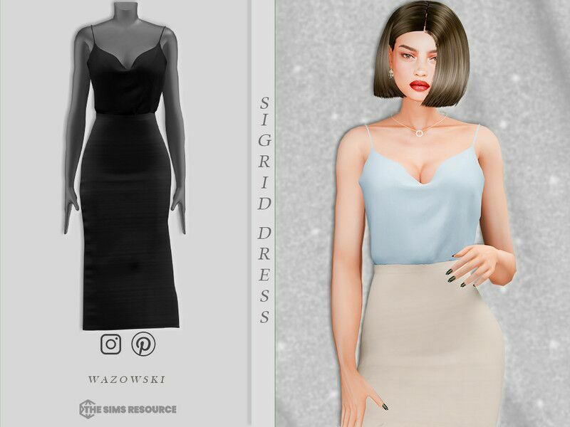 Sigrid Dress 1 Sigrid Dress Sims 4 CC