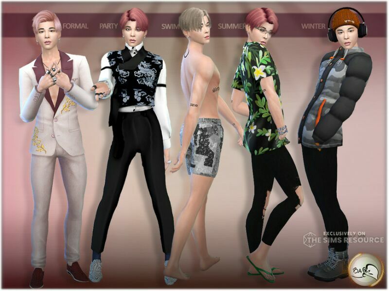 SIM Jimin BTS By Bakalia 4 sims 4 cc sim jimin bts by bakalia 2