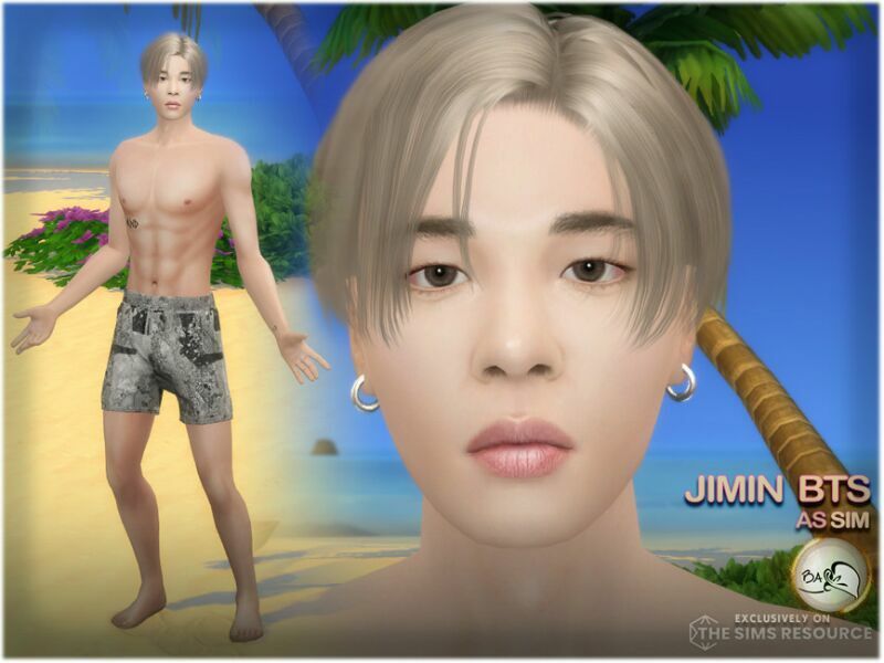 SIM Jimin BTS By Bakalia 3 sims 4 cc sim jimin bts by bakalia 3