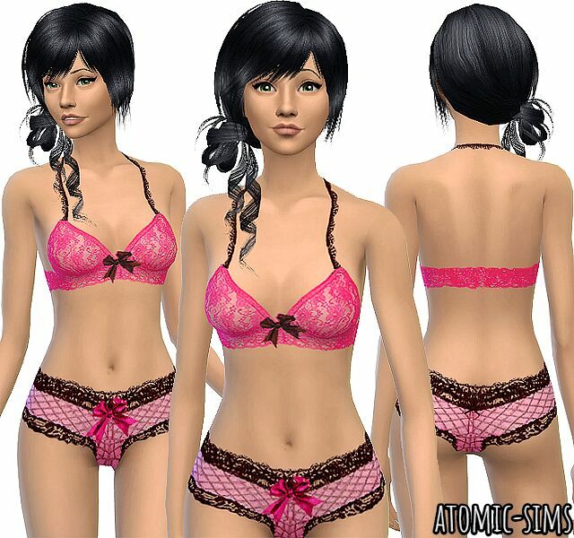 Simchic Plaid Lace Underwear Conversion By Atomic-Sims 1 Simchic Plaid Lace Underwear Conversion By Atomic-Sims Sims 4 CC