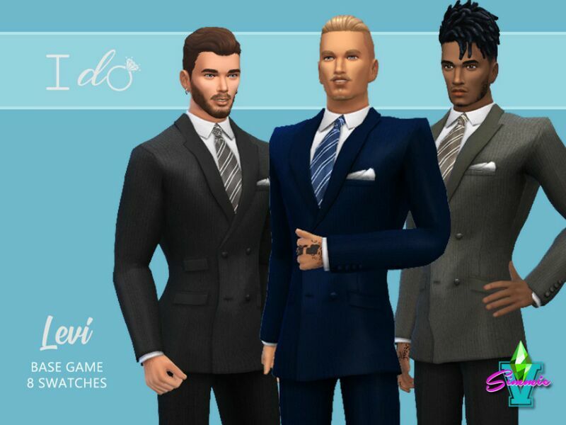 Simmiev I DO Levi Suit By Simmiev 1 Simmiev I DO Levi Suit By Simmiev Sims 4 CC