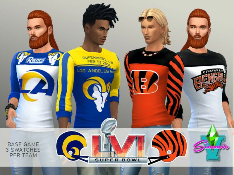 Simmiev Super Bowl LVI Teez By Simmiev 1 Simmiev Super Bowl LVI Teez By Simmiev Sims 4 CC