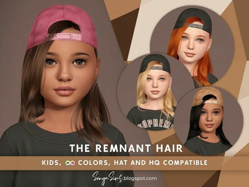 Sonyasims The Remnant Hair Kids By Sonyasimscc 1 Sonyasims The Remnant Hair Kids By Sonyasimscc Sims 4 CC