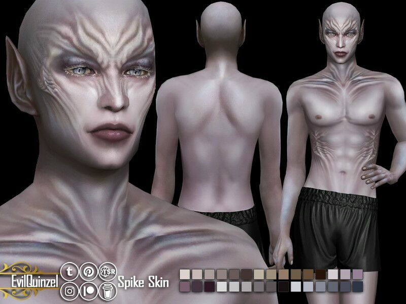Spike Skin 1 Spike Skin Sims 4 CC