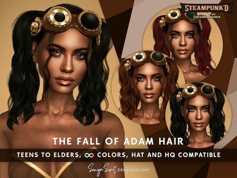 Steampunked Sonyasims The Fall Of Adam Hair By Sonyasimscc 2 sims 4 cc steampunked sonyasims the fall of adam hair by sonyasimscc 2