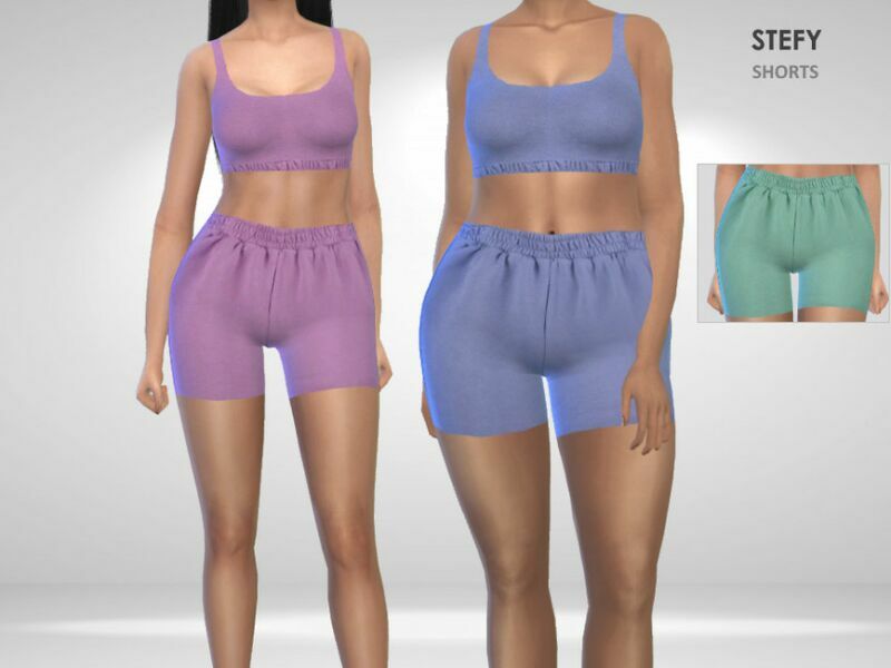 Stefy Shorts By Puresim 1 Stefy Shorts By Puresim Sims 4 CC