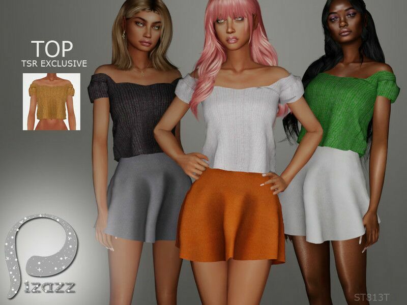 Summer FUN TOP / Everyday 1 Summer FUN TOP / Everyday Sims 4 CC