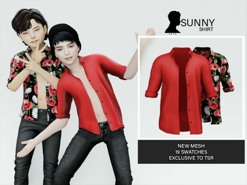 Sunny (Shirt) 1 Sunny (Shirt) Sims 4 CC