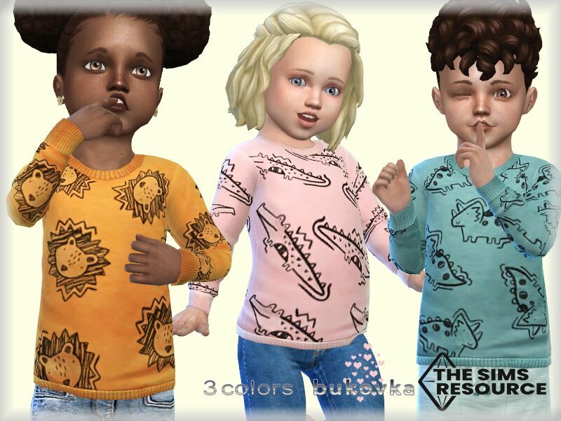 Sweater Animal Africa By Bukovka 1 Sweater Animal Africa By Bukovka Sims 4 CC