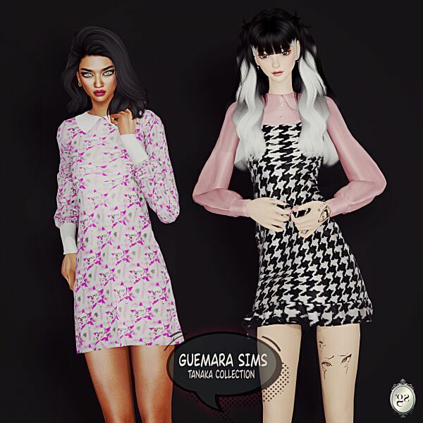 Tanaka Collection (Dresses And Poses) 2 sims 4 cc tanaka collection dresses and poses 4