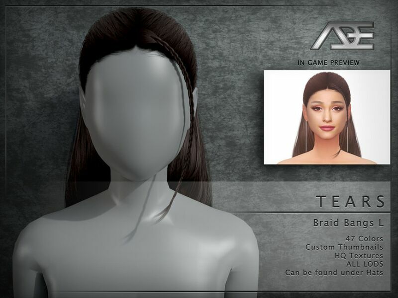 Tears (Bangs L) 1 Tears (Bangs L) Sims 4 CC