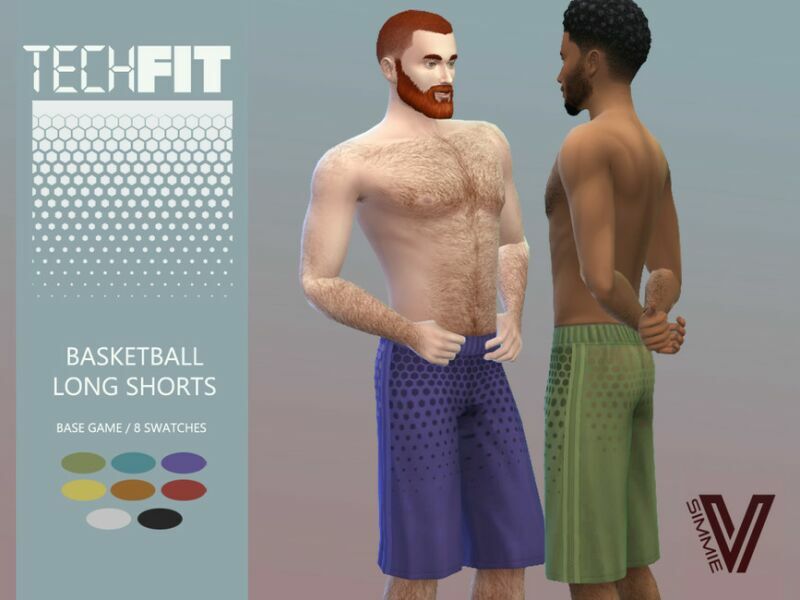 Techfit Long Shorts By Simmiev 1 Techfit Long Shorts By Simmiev Sims 4 CC