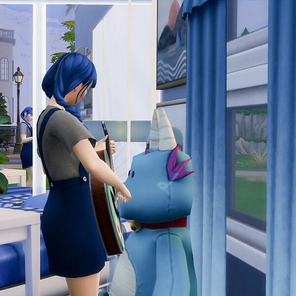 The | Blue Bedroom | Build By Hedennychen 3 sims 4 cc the blue bedroom build by hedennychen 3