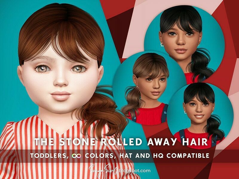The Stone Rolled Away Hair Toddlers By Sonyasimscc 1 The Stone Rolled Away Hair Toddlers By Sonyasimscc Sims 4 CC