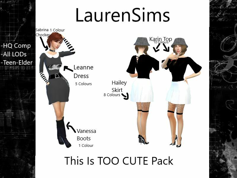 This IS TOO Cute Pack By Laurensims 1 This IS TOO Cute Pack By Laurensims Sims 4 CC