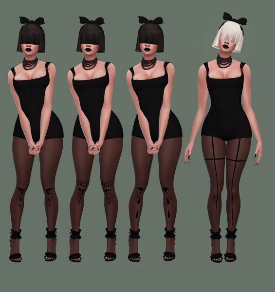 Tights Tattoo By Moonmoonsim 2 sims 4 cc tights tattoo by moonmoonsim 3