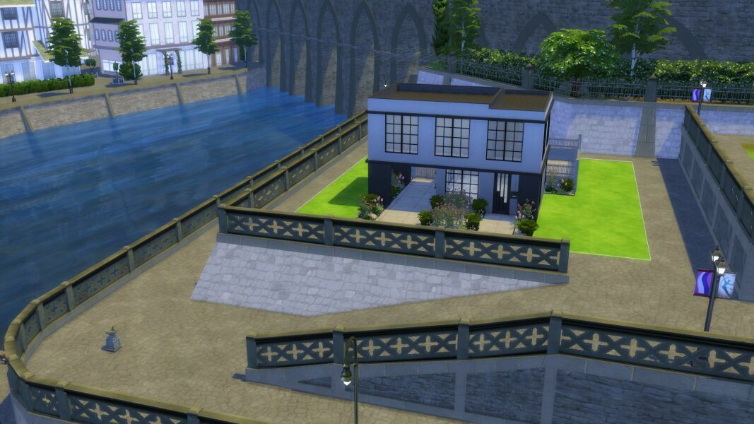 Tiny Rose Loft – Shell 4 sims 4 cc tiny rose loft shell 3