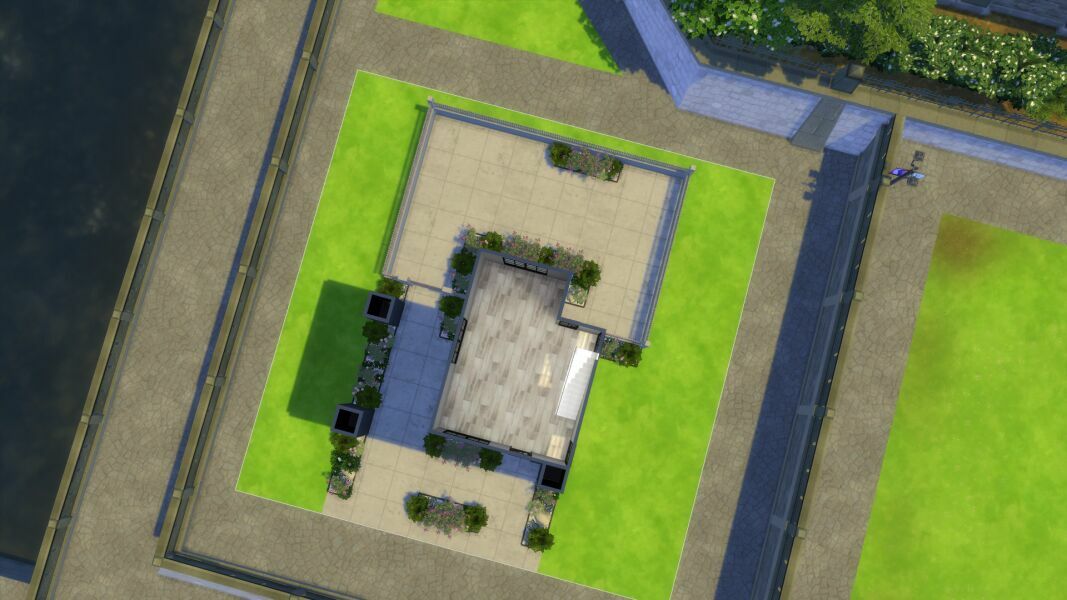 Tiny Rose Loft – Shell 2 sims 4 cc tiny rose loft shell 5