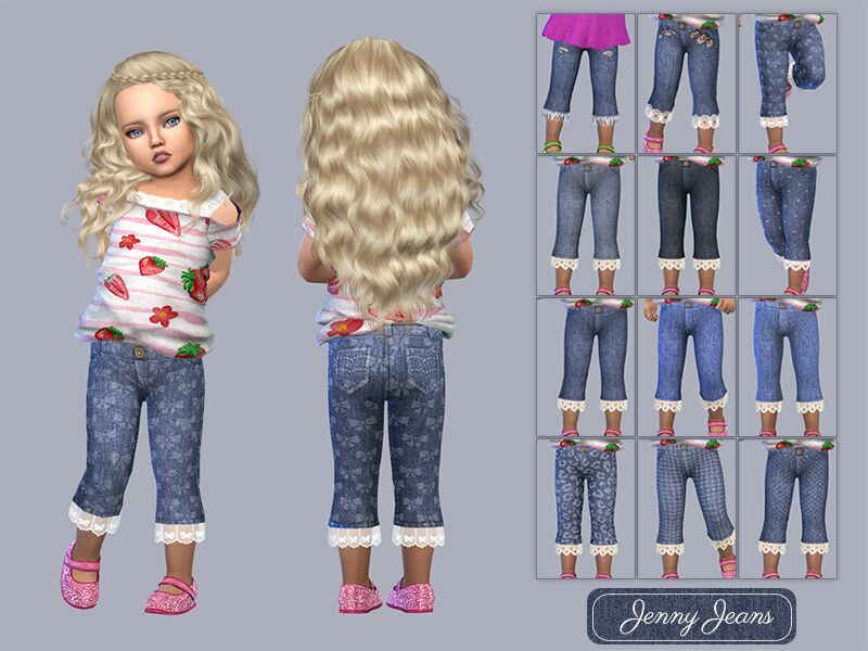 Toddler Jenny Jeans By Giulietta 1 Toddler Jenny Jeans By Giulietta Sims 4 CC