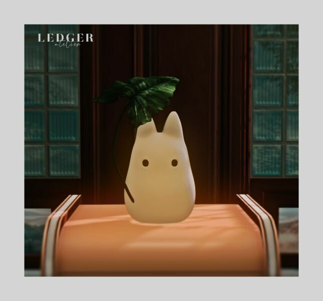 Totoro Honnori Lamp 3 sims 4 cc totoro honnori lamp 2
