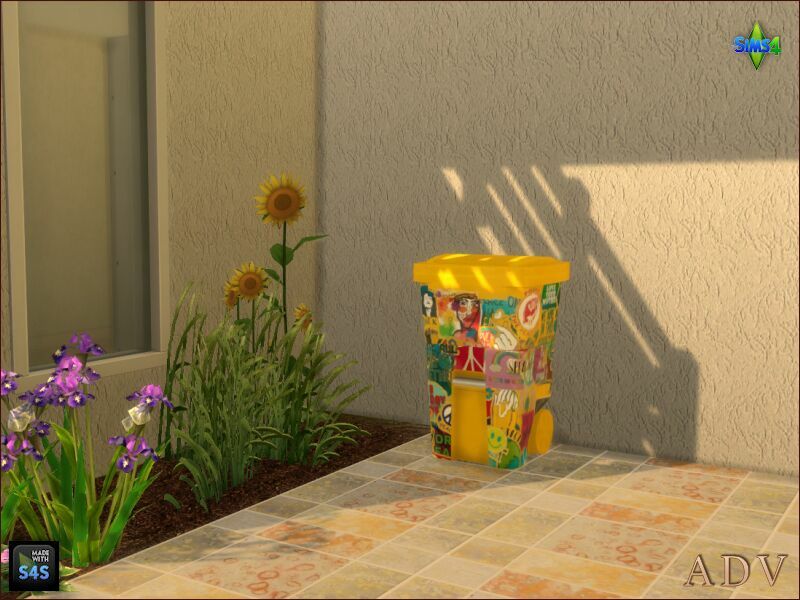Trash Cans 2 sims 4 cc trash cans 10