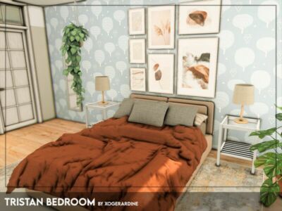 Tristan Bedroom (TSR Only CC) By Xogerardine Sims 4 CC
