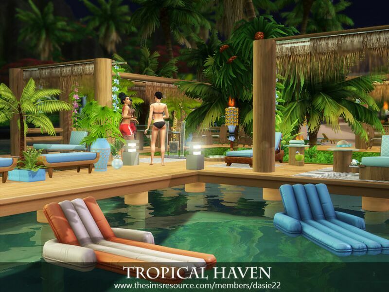 Tropical Haven By Dasie2 7 sims 4 cc tropical haven by dasie2 2