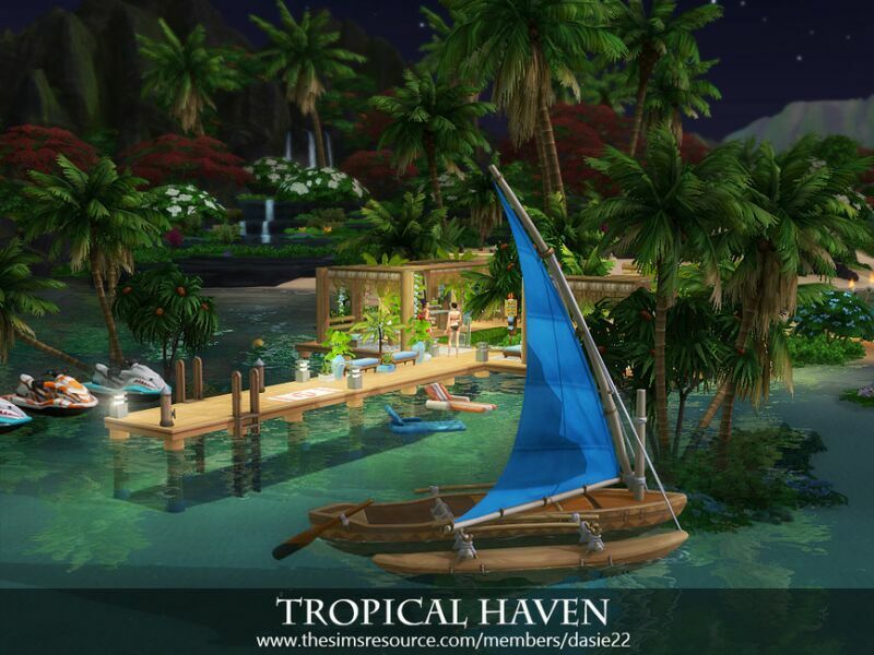 Tropical Haven By Dasie2 5 sims 4 cc tropical haven by dasie2 4