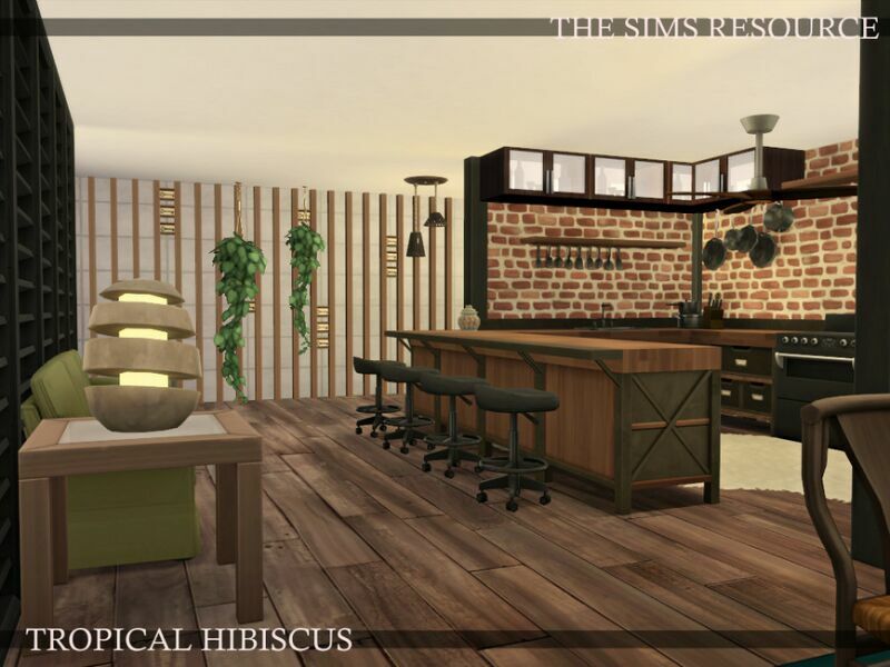 Tropical Hibiscus | Nocc By Simzmora 5 sims 4 cc tropical hibiscus nocc by simzmora 3