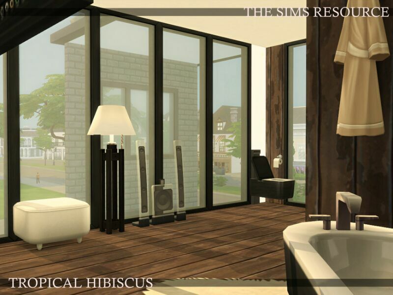 Tropical Hibiscus | Nocc By Simzmora 6 sims 4 cc tropical hibiscus nocc by simzmora 4