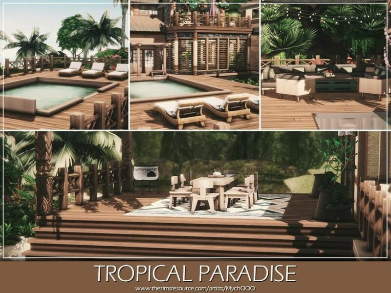 Tropical Paradise By Mychqqq 6 sims 4 cc tropical paradise by mychqqq 3