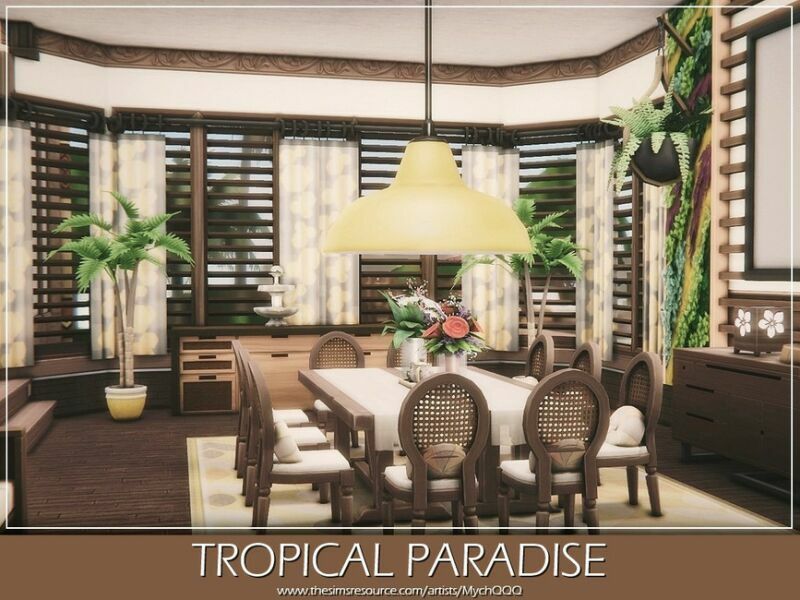 Tropical Paradise By Mychqqq 3 sims 4 cc tropical paradise by mychqqq 7
